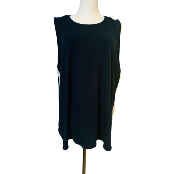 2/$30  J.Jill XL Womens Wearever Collection Sleeveless Top Black - Picture 11 of 14